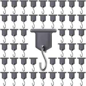 rv awning hooks for lights camping awning accessory hangers s shaped hooks set rv party light hangers for christmas party camping tent indoor and outdoor supplies (grey and silver,24 pairs)
