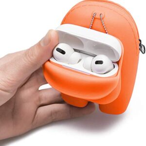 Among Us Toys Silicone Storage Bag Can Hold AirPods Pro Case Small Items Good-Looking Gift Backpack Office Study Car