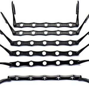 Space Saving Hangers 16 Pack, Plastic Space Saver Hanger for Smart Closet, Black Magic Hangers Multiple Hangers in One Hanger Organizer