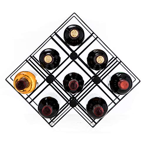 Home Zone Living Wine Rack for Countertop - Holds up to 8 Bottles