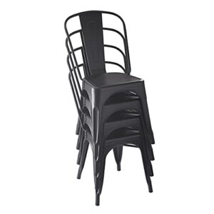 amazon basics 33dc01s4-bk chair, black, 20.1"d x 17.1"w x 33.5"h