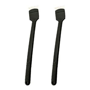 popetpop bird cage cleaner brush 2pcs cleaning brush detailing wire brush for cleaning welding slag and rust long handle black bird brush