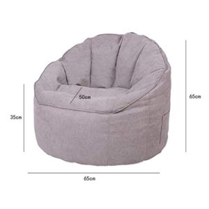 GYDJBD Creative Leisure Small Apartment Fabric Lazy Sofa, Single Balcony Bedroom Small Sofa Bean Bag Sofa