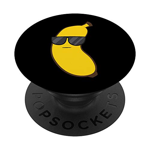 Summer Banana With Sunglasses Cute Banana PopSockets Swappable PopGrip