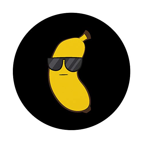 Summer Banana With Sunglasses Cute Banana PopSockets Swappable PopGrip