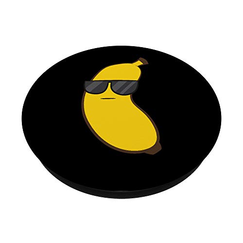 Summer Banana With Sunglasses Cute Banana PopSockets Swappable PopGrip