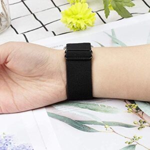 Krudary Nylon Elastic Watch Bands Compatible with Amazfit GTS/nGTS 2/ GTS 2 Mini/GTS 2e /GTS 3 / GTS 4 Mini/GTS 4, Breathable Soft Stretch Bracelet Strap for Amazfit Bip 3 Pro/Bip Lite/Bip U Pro