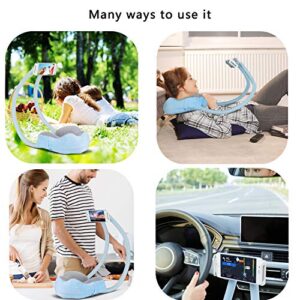 AIMI Neck Pillow Phone Holder, Cell Phone Holder, Suitable for Home,Travel, Outdoor,Comfort, Stability, Durability, Support Phone and ipad (Blue)