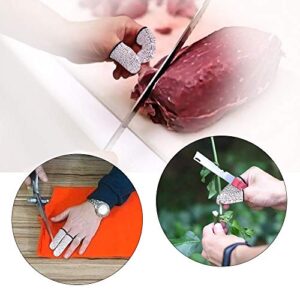 ZEPOHCK 10 Pcs Cut Resistant Protection Finger Cots, Finger Sleeve, Finger Cover Life Extender for Kitchen, Work, Sculpture, Anti-Slip, Reusable