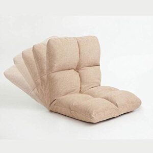 GYDJBD Adjustable Floor Game Sofa, Natural Cotton and Linen Double Sponge Folding Lazy Sofa