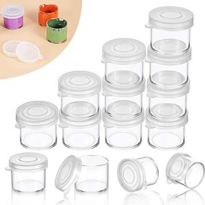 small paint cup with lids, plastic mini paint containers diy craft storage containers craft paint cup for paint beads seeds clay or others (100 pieces)
