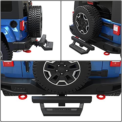 POFENZE Hitch Step fit for Vehicles with 2" Towing Receiver, Protect Rear Bumper Bar