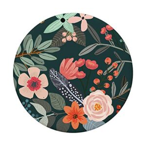 Cute Colorful Garden Botanical Floral Pattern PopSockets PopGrip: Swappable Grip for Phones & Tablets