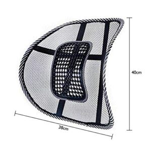 Amazing Vent Cushion Mesh Back Lumbar Support Car Office Home Chair Seat Black Durable