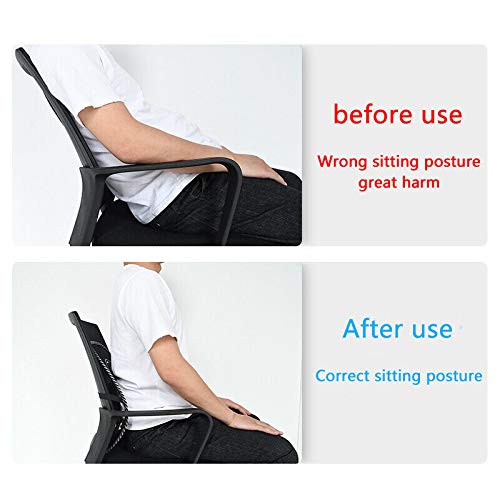 Amazing Vent Cushion Mesh Back Lumbar Support Car Office Home Chair Seat Black Durable