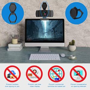 QINROOM 3 Pack Webcam Cover, Thin Lens Cover Shutter Privacy Hood Cover for HD Pro Webcam C270/C615/C920/C930e/C922X for Protect Your Privacy and Security