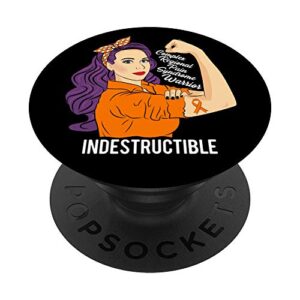complex regional pain syndrome warrior indestructible crps popsockets popgrip: swappable grip for phones & tablets