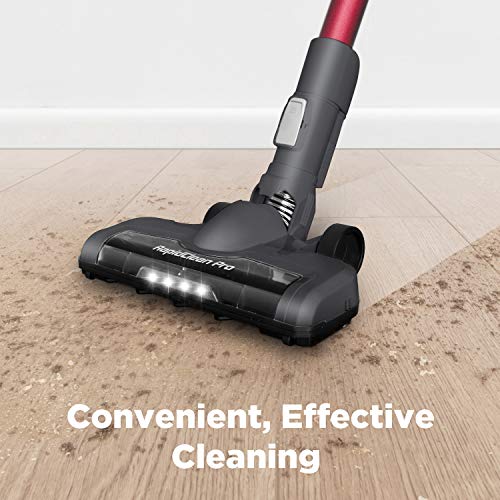 Eureka RapidClean Pro Lightweight Cordless Vacuum Cleaner, Convenient Stick and Handheld Vac, Red,Black