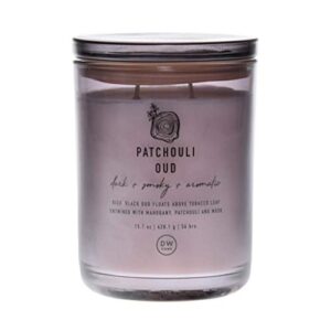 dw home double wick patchouli oud candle