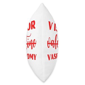 V is For Vasectomy Not Valentine Funny Valentine's Day Throw Pillow