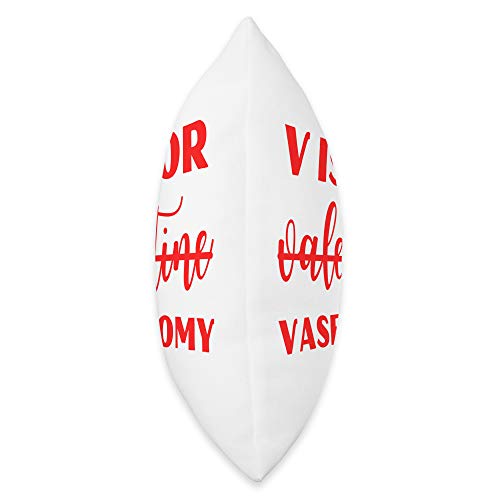 V is For Vasectomy Not Valentine Funny Valentine's Day Throw Pillow