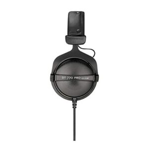 beyerdynamic DT 770 PRO 80 Ohm Over-Ear Studio Headphones (Black) with Knox Gear Compact 4-Channel Stereo Amplifier Bundle (2 Items)