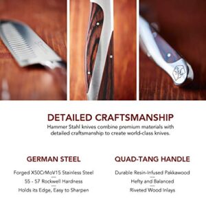 Hammer Stahl 12 Piece Cutlery Essentials Set - German Forged High Carbon Steel