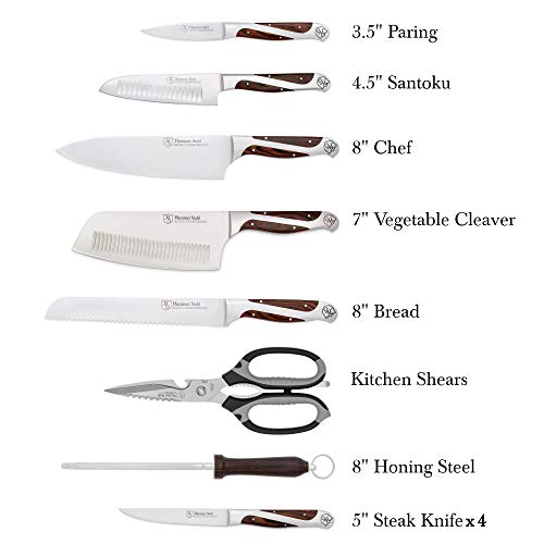 Hammer Stahl 12 Piece Cutlery Essentials Set - German Forged High Carbon Steel