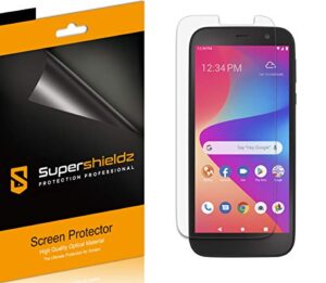 (6 pack) supershieldz designed for blu view 2 (b130dl) screen protector, high definition clear shield (pet)