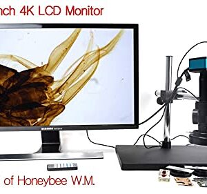 HAYEAR 4K UDH 2160P 1080P HDMI Industrial Microscope Camera for Machine PCB Board CPU Repair Soldering High Speed No Lag Portable Set