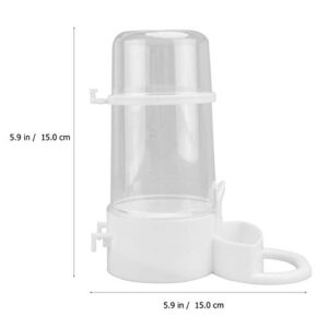 POPETPOP 2pcs Automatic Bird Feeder Water Dispenser Bottle Drinker Container Waterer for Farm Parrots Budgie Cockatiel Lovebirds 16X14CM