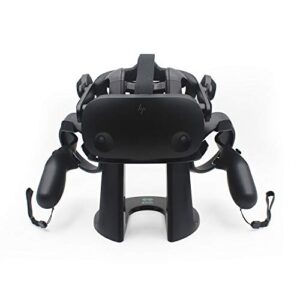 amvr vr headset and touch controllers display stand, helmet & handle holder mount station for hp reverb g2 virtual reality headset