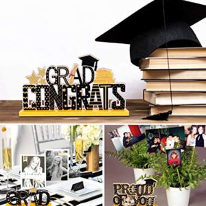 4PCS Graduation Decorations 2023 Table Centerpieces - Congrats Grad Party Decor Supplies Ornaments (Assembly Needed)