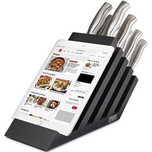 Ozeri Magnetic Knife Block and Tablet Holder, Made in Italy