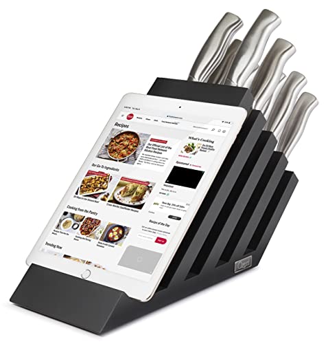 Ozeri Magnetic Knife Block and Tablet Holder, Made in Italy