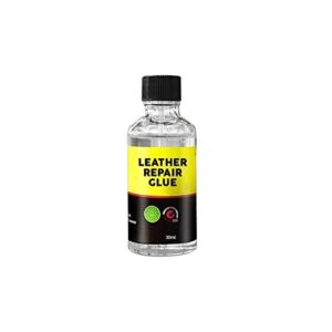 invisible leather repair glue xunmei advanced leather repair gel flexible liquid invisible stitch for any colored couches car seats shoes handbags (white, 30ml)