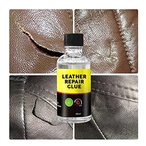 Invisible Leather Repair Glue XUNMEI Advanced Leather Repair Gel Flexible Liquid Invisible Stitch for Any Colored Couches Car Seats Shoes Handbags (White, 30ml)