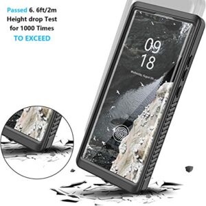 ANTSHARE for Samsung Galaxy S20 Ultra Case Waterproof, Built in Screen Protector 360° Full Body Heavy Duty Protective Shockproof IP68 Underwater Case for Samsung Galaxy S20 Ultra 6.9inch Black/Clear