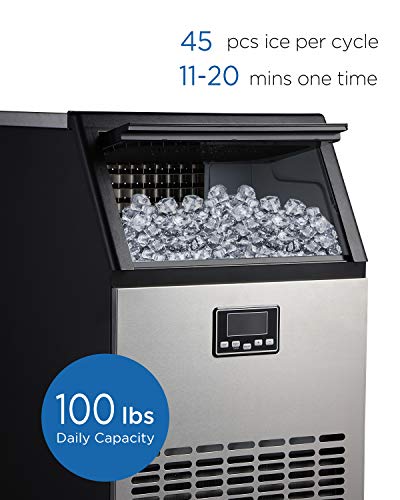 ADT Ice Machine Stainless Steel Under Counter Freestanding Commercial Ice Maker Machine