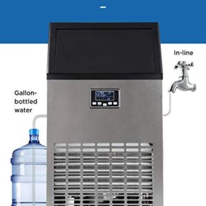 ADT Ice Machine Stainless Steel Under Counter Freestanding Commercial Ice Maker Machine