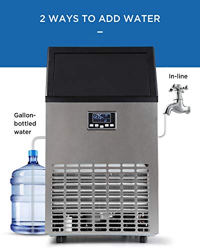 ADT Ice Machine Stainless Steel Under Counter Freestanding Commercial Ice Maker Machine