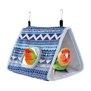 filhome bird nest snuggle hut, parrot house bed bird hanging hammock tent toy