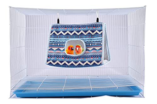 Filhome Bird Nest Snuggle Hut, Parrot House Bed Bird Hanging Hammock Tent Toy