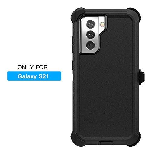 AICase Belt-Clip Holster Case for Galaxy S21 with Screen Protector, Heavy Duty Drop Protection Full Body Rugged Shockproof/DustProof Military Grade Tough Durable Phone Cover for Samsung Galaxy S21