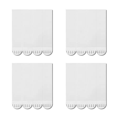 JELLYSUB 40 Pieces Large Refill Strips, Double Sided Adhesive Strips Damage Free, Water-Resistant Replacement Hanging Strips for Indoor Hooks Caddies (Large)