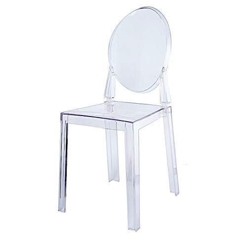 BalsaCircle 36-Inch Tall Clear Plastic Transparent Chair Wedding Party Furniture Reception Dinner Catering Ceremony Home Decorations