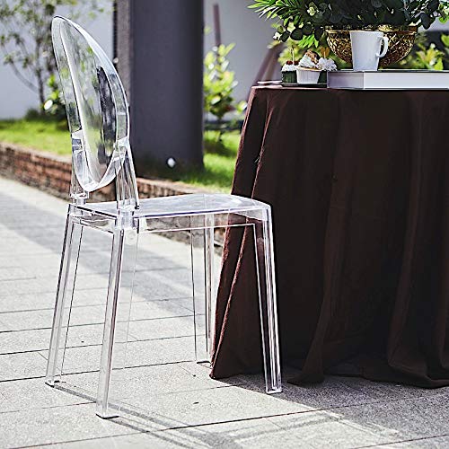 BalsaCircle 36-Inch Tall Clear Plastic Transparent Chair Wedding Party Furniture Reception Dinner Catering Ceremony Home Decorations