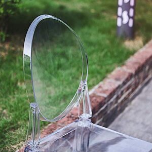 BalsaCircle 36-Inch Tall Clear Plastic Transparent Chair Wedding Party Furniture Reception Dinner Catering Ceremony Home Decorations