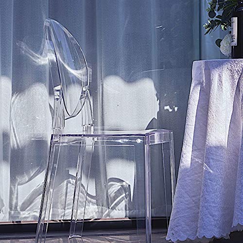 BalsaCircle 36-Inch Tall Clear Plastic Transparent Chair Wedding Party Furniture Reception Dinner Catering Ceremony Home Decorations