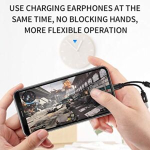 Headphone Adapter Splitter for Lightning to Audio Jack and Charger Extender Earphone Charging for iPhone 11 12Mini pro max xs xr x se2 7 8plus for ipad air Cable Converter for Apple MFI Certified